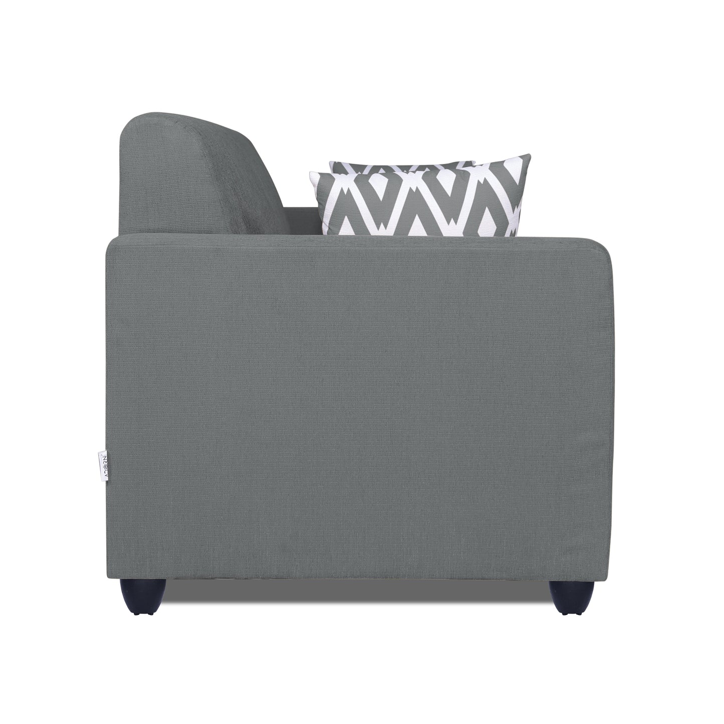 Adorn India Rio HighBack 3+1+1 5 Seater Sofa Set (Grey) (3 Year Warranty)