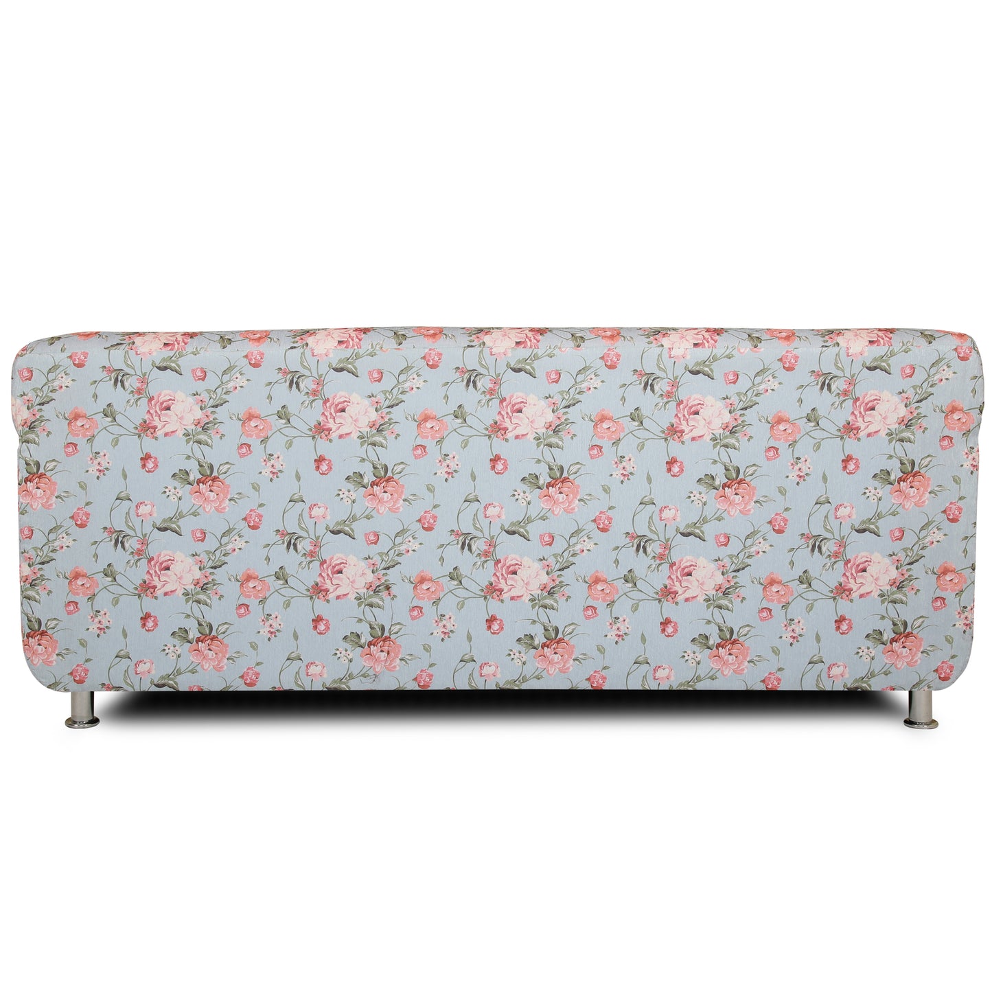 Adorn India Roselyn 3 Seater Sofa Digitel Print (Blue)