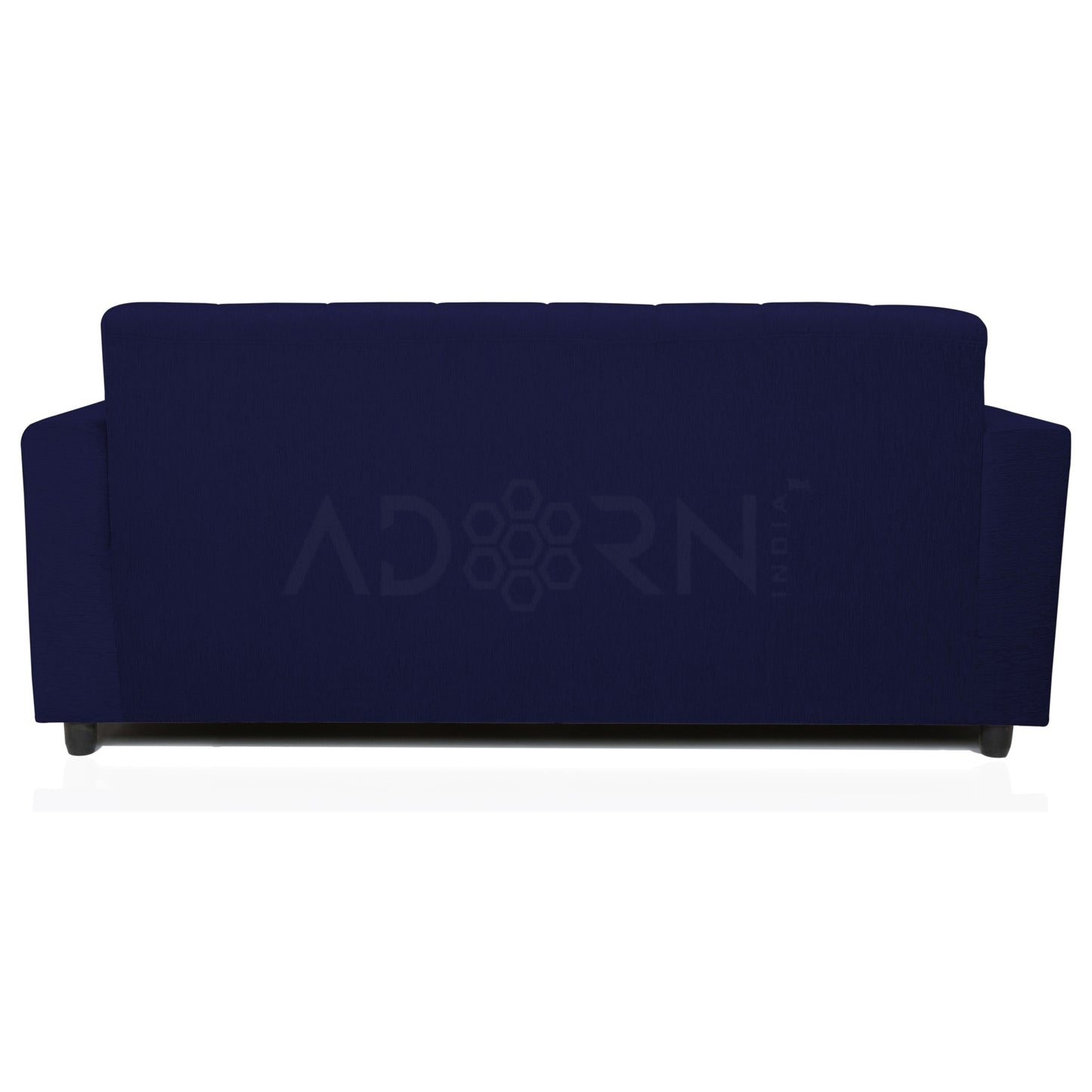 Adorn India Aleena 3 Seater Sofa(Dark Blue)