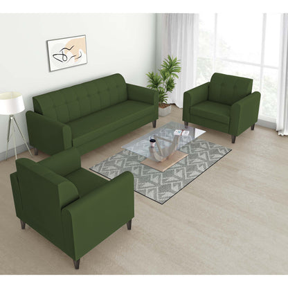Adorn India Wood Rio Elegant 3+1+1 5 Seater Sofa Set (3 Year Warranty)