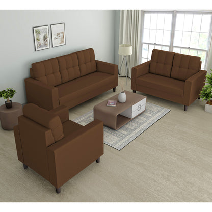 Adorn India Darcy 3+2+1 6 Seater Sofa Set  (3 Year Warranty)