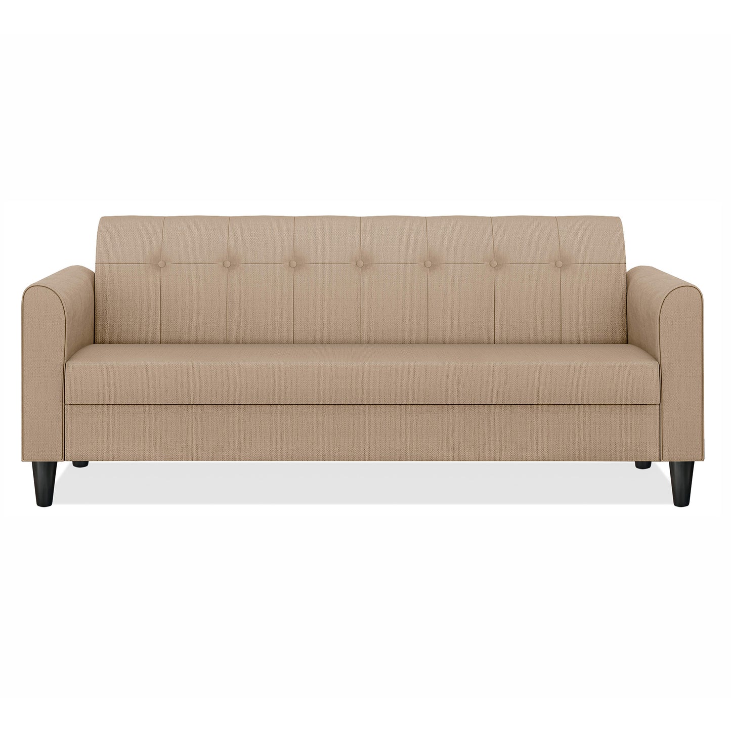 Adorn India Rio Elegant 3 Seater Sofa (Beige) (3 Year Warranty)