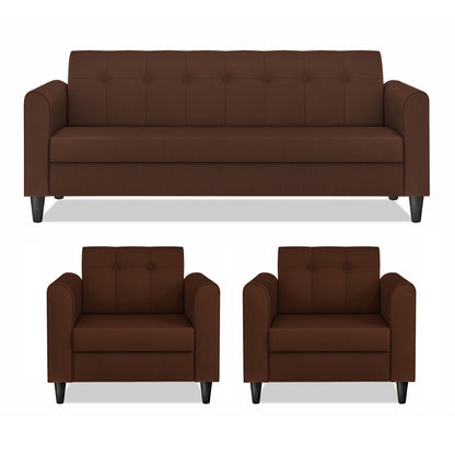 Adorn India Wood Rio Elegant 3+1+1 5 Seater Sofa Set (3 Year Warranty)