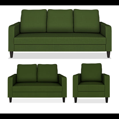 Adorn India Chandler Decent 3+2+1 6 Seater Sofa Set (Green) (3 Year Warranty)