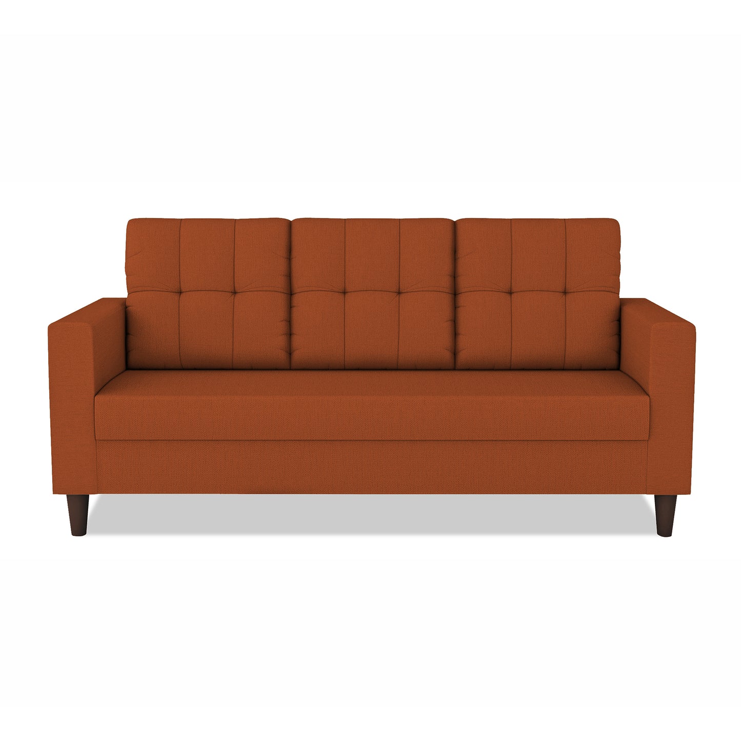 Adorn India Darcy 3 Seater Sofa (Beige) (3 Year Warranty)
