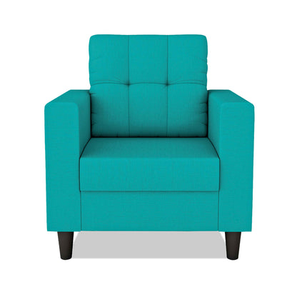 Adorn India Darcy 1 Seater Sofa (Beige) (3 Year Warranty)