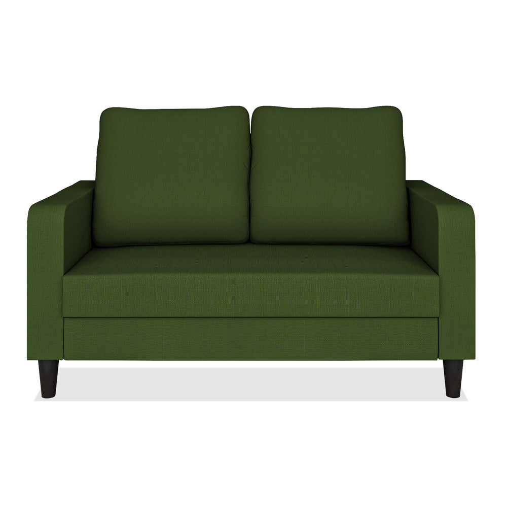 Adorn India Chandler Decent 2 Seater Sofa (Green) (3 Year Warranty)