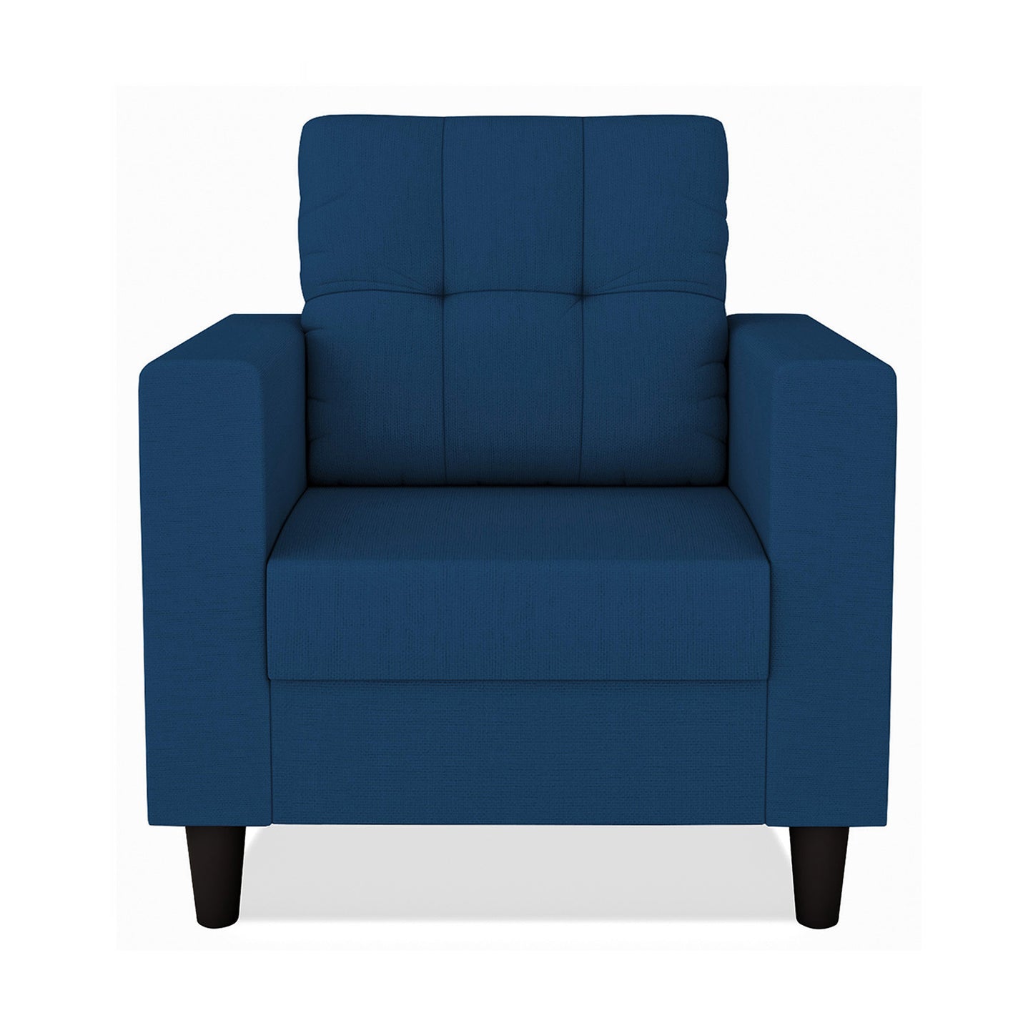 Adorn India Darcy 1 Seater Sofa (Beige) (3 Year Warranty)