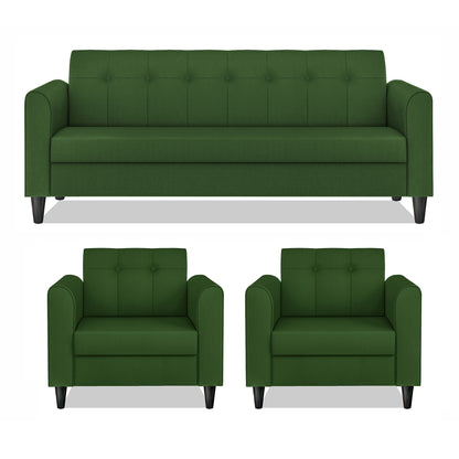Adorn India Wood Rio Elegant 3+1+1 5 Seater Sofa Set (3 Year Warranty)