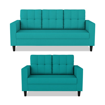 Adorn India Darcy 3+2 5 Seater Sofa Set (Beige) (3 Year Warranty)