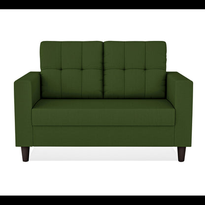 Adorn India Darcy 2 Seater Sofa (Green) (3 Year Warranty)