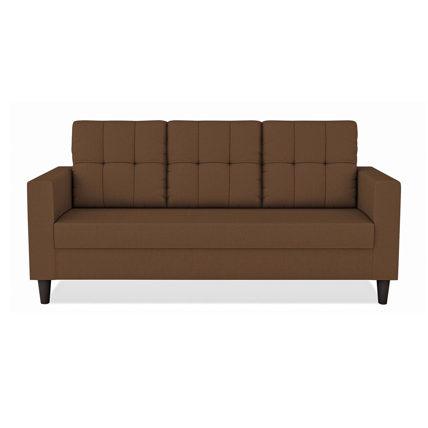 Adorn India Darcy 3 Seater Sofa (Beige) (3 Year Warranty)