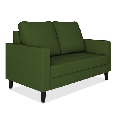 Adorn India Chandler Decent 2 Seater Sofa (Green) (3 Year Warranty)