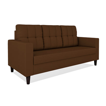 Adorn India Darcy 3 Seater Sofa (Beige) (3 Year Warranty)