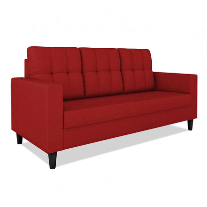 Adorn India Darcy 3 Seater Sofa (Beige) (3 Year Warranty)
