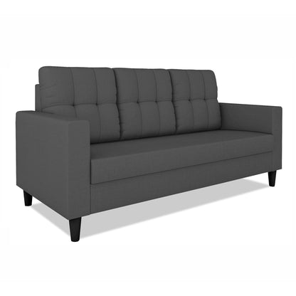 Adorn India Darcy 3 Seater Sofa (Beige) (3 Year Warranty)