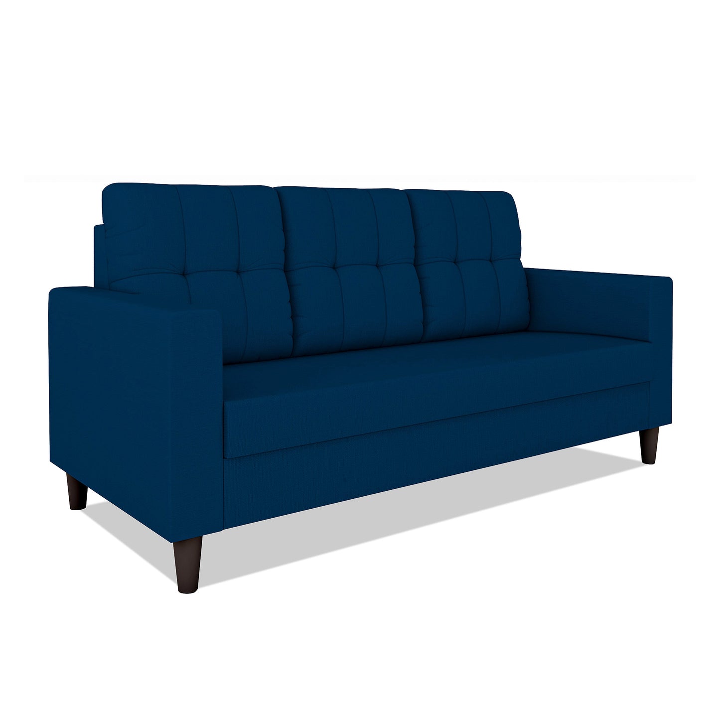 Adorn India Darcy 3 Seater Sofa (Beige) (3 Year Warranty)