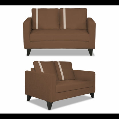 Adorn India Chandler Plus 3+2+1 6 Seater Sofa Set (Brown) (3 Year Warranty)