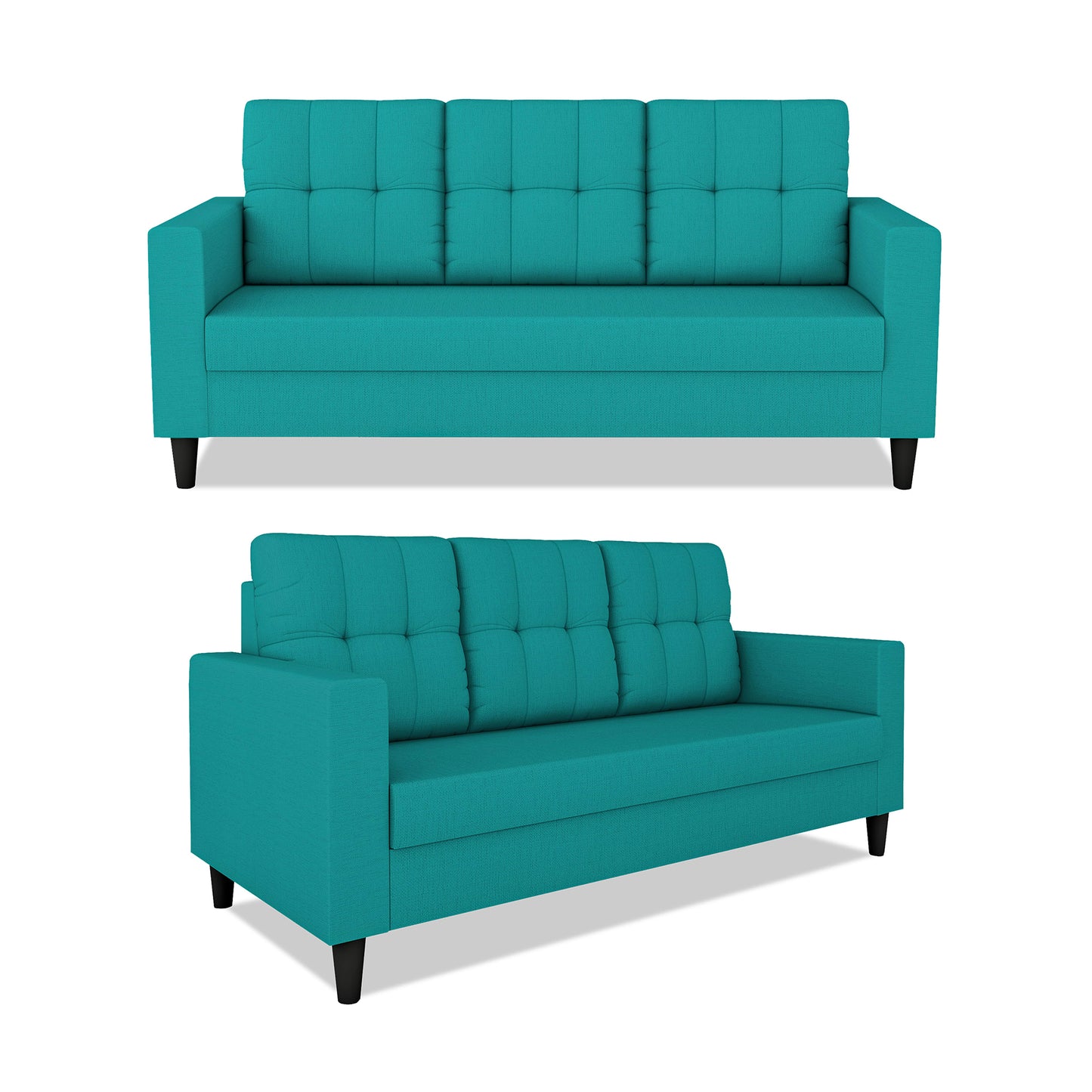 Adorn India Darcy 3+2+1 6 Seater Sofa Set  (3 Year Warranty)