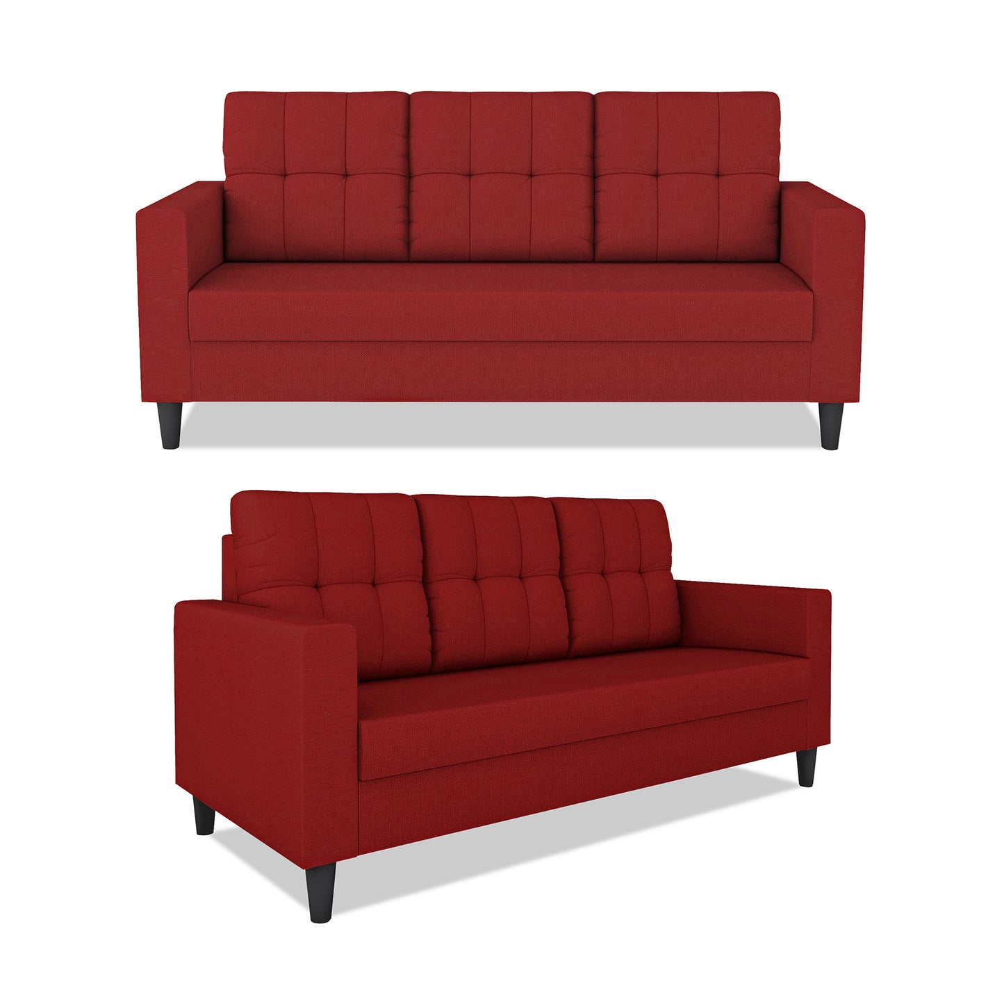 Adorn India Darcy 3+2+1 6 Seater Sofa Set  (3 Year Warranty)