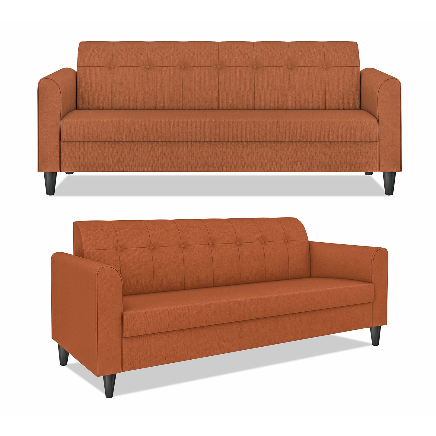 Adorn India Wood Rio Elegant 3+1+1 5 Seater Sofa Set (3 Year Warranty)