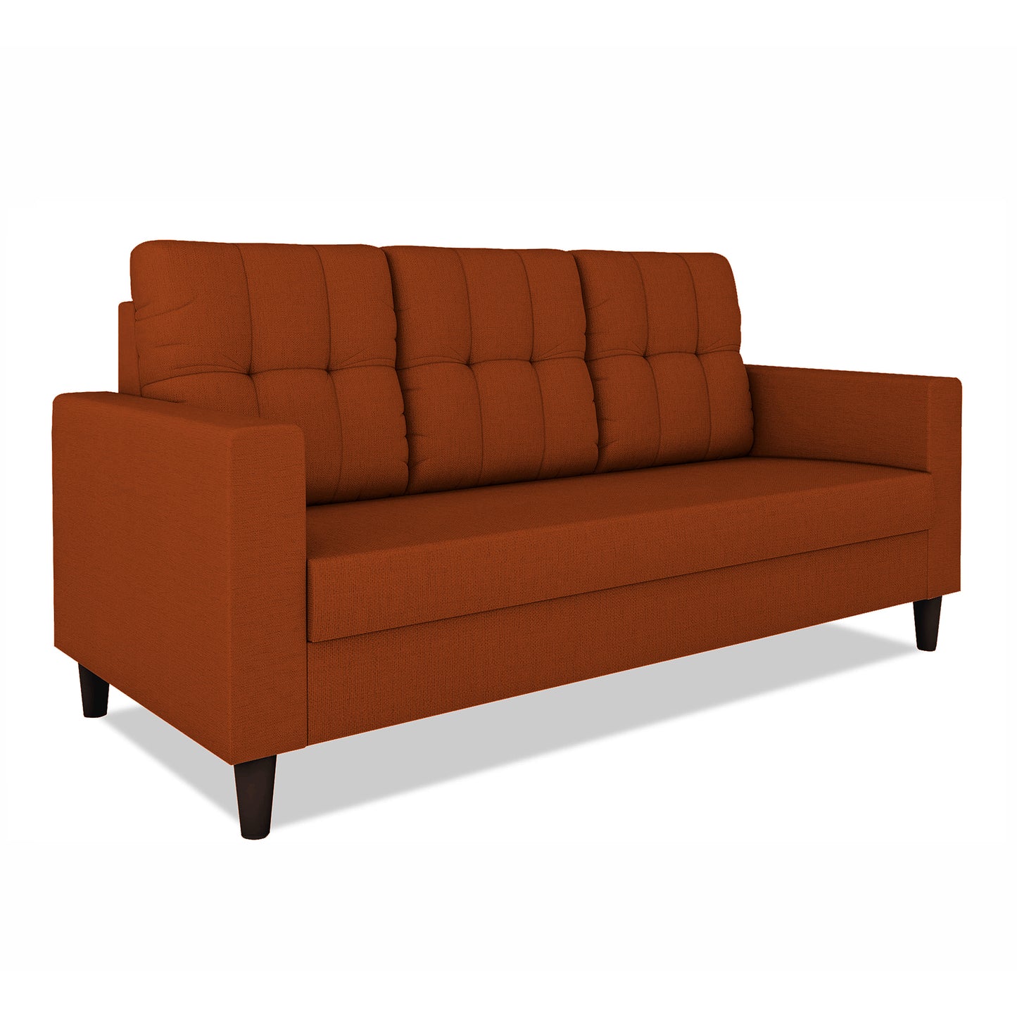 Adorn India Darcy 3 Seater Sofa (Beige) (3 Year Warranty)