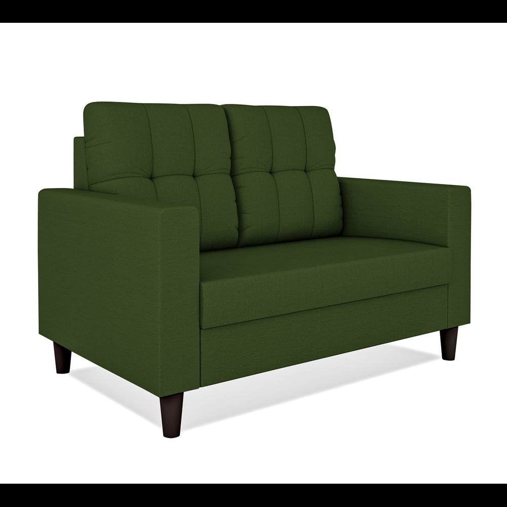 Adorn India Darcy 2 Seater Sofa (Green) (3 Year Warranty)