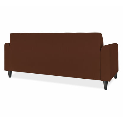 Adorn India Rio Elegant 3 Seater Sofa (Brown) (3 Year Warranty)