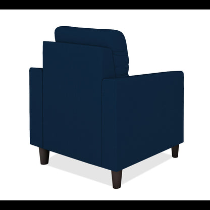 Adorn India Darcy 1 Seater Sofa (Blue) (3 Year Warranty)