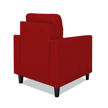 Adorn India Darcy 1 Seater Sofa (Beige) (3 Year Warranty)