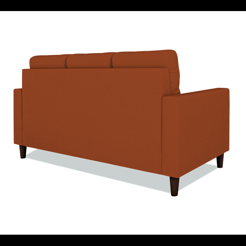 Adorn India Darcy 3 Seater Sofa (Rust) (3 Year Warranty)