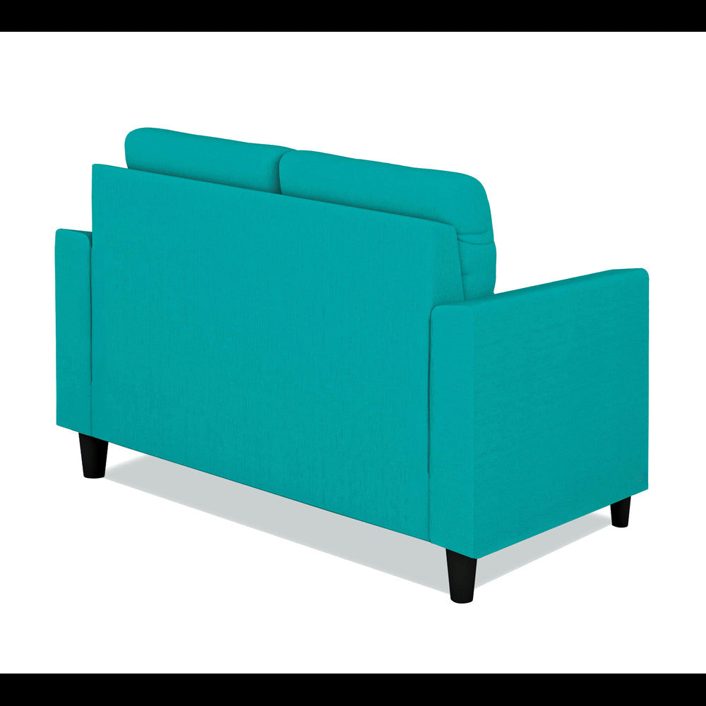 Adorn India Darcy 2 Seater Sofa (Aqua Blue) (3 Year Warranty)