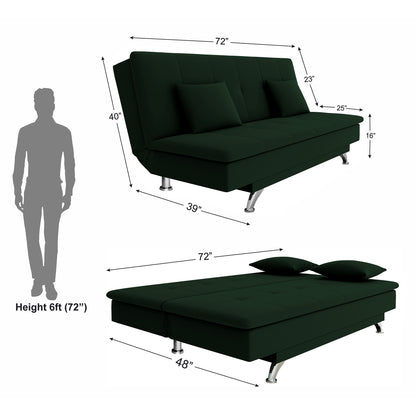 Adorn India A New Aspen 3 Seater Sofa Cum Bed 4X6