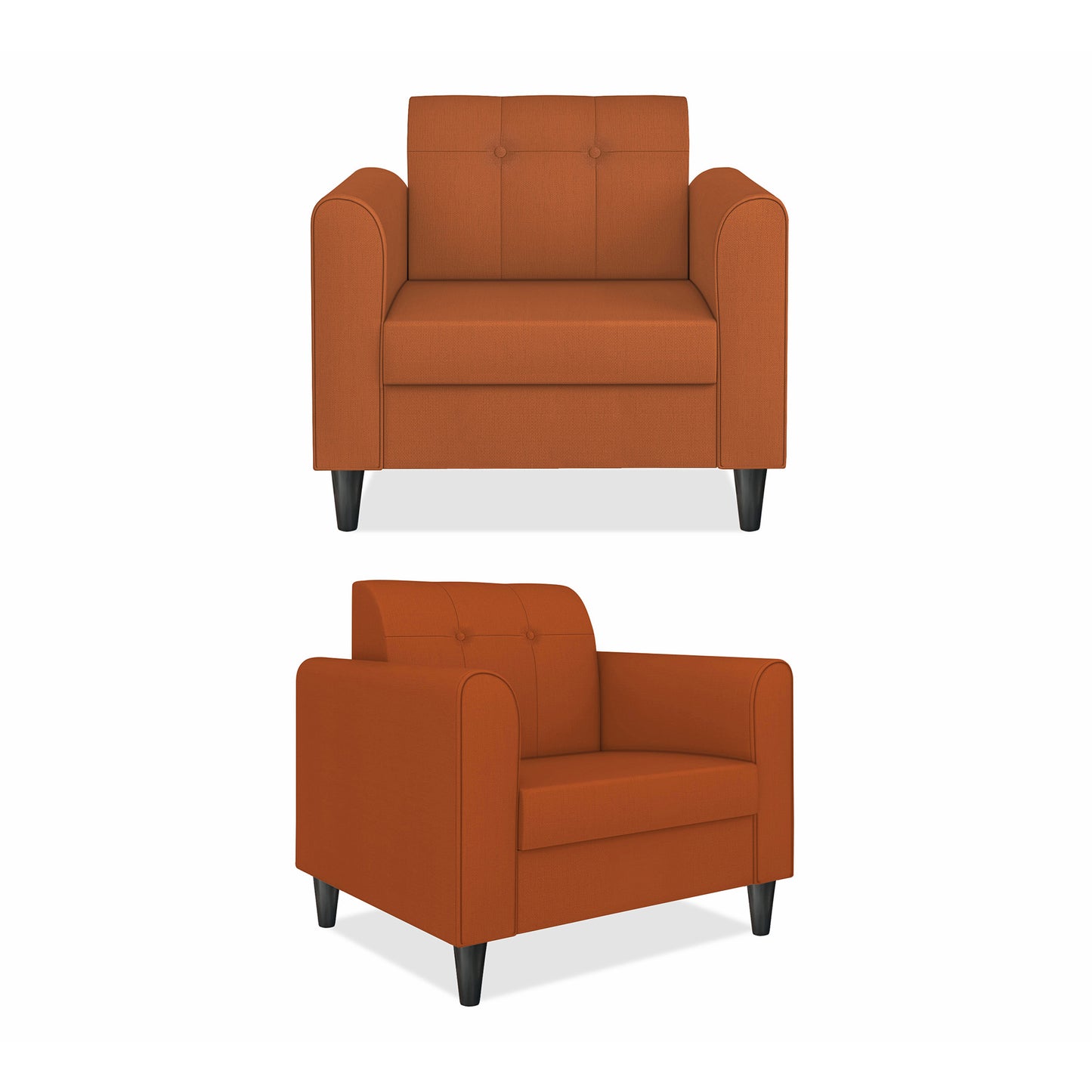 Adorn India Wood Rio Elegant 3+1+1 5 Seater Sofa Set (3 Year Warranty)