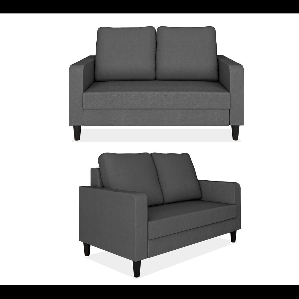 Adorn India Chandler Decent 3+2+1 6 Seater Sofa Set (Grey) (3 Year Warranty)