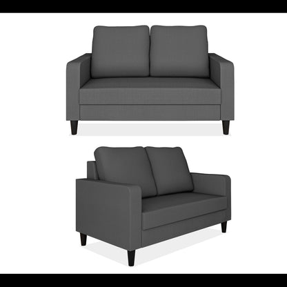 Adorn India Chandler Decent 3+2+1 6 Seater Sofa Set (Grey) (3 Year Warranty)