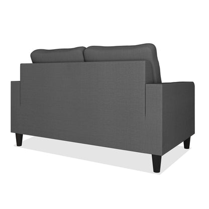 Adorn India Chandler Decent 2 Seater Sofa (Grey) (3 Year Warranty)