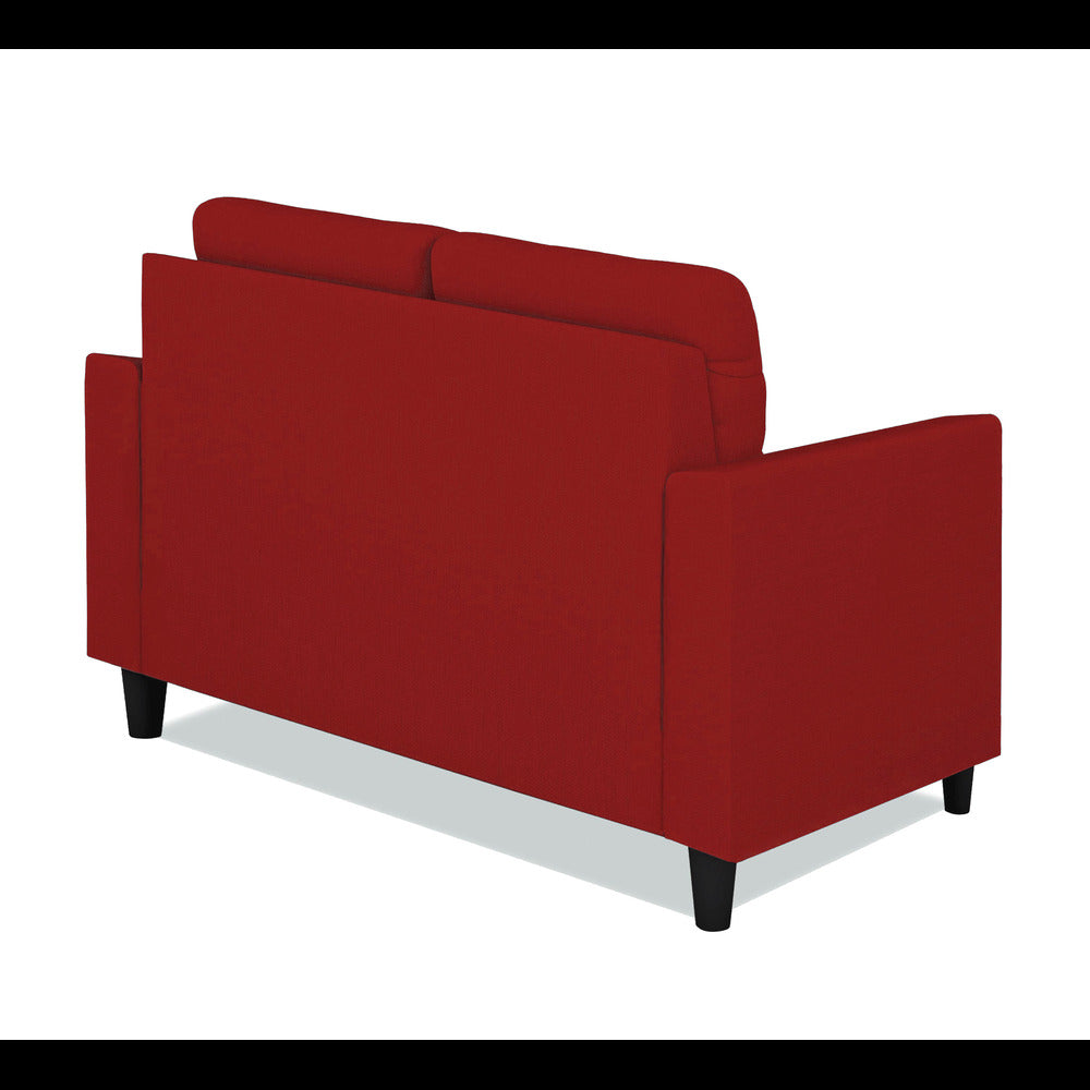Adorn India Darcy 2 Seater Sofa (Red) (3 Year Warranty)