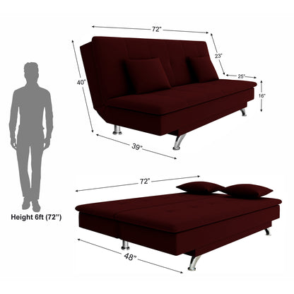 Adorn India A New Aspen 3 Seater Sofa Cum Bed 4X6