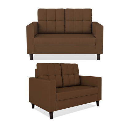 Adorn India Darcy 3+2 5 Seater Sofa Set (Beige) (3 Year Warranty)