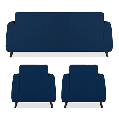 Adorn India Harlem 5 Seater 3-1-1 Sofa Set (Blue)(3 Year Warranty)