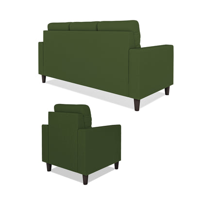 Adorn India Darcy 3+1+1 5 Seater Sofa Set (Beige) (3 Year Warranty)