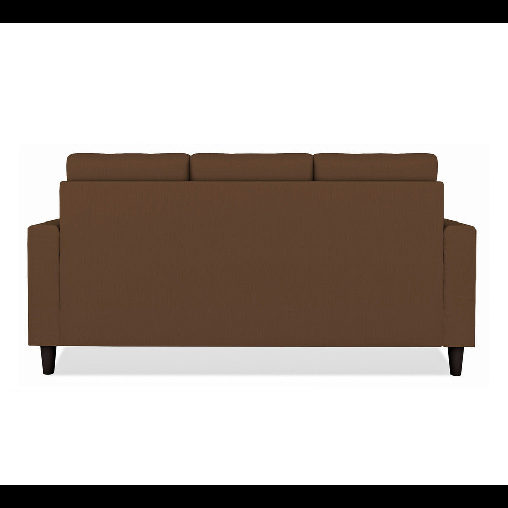 Adorn India Darcy 3 Seater Sofa (Brown) (3 Year Warranty)