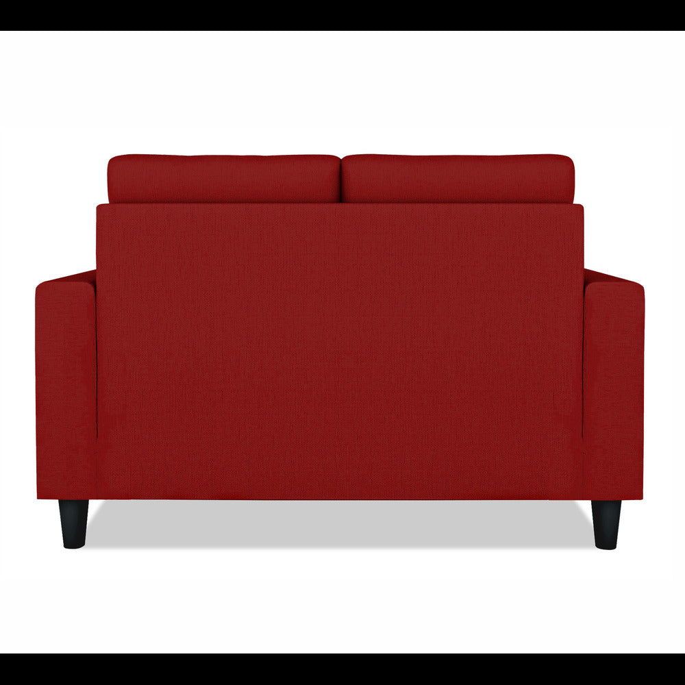 Adorn India Darcy 2 Seater Sofa (Red) (3 Year Warranty)