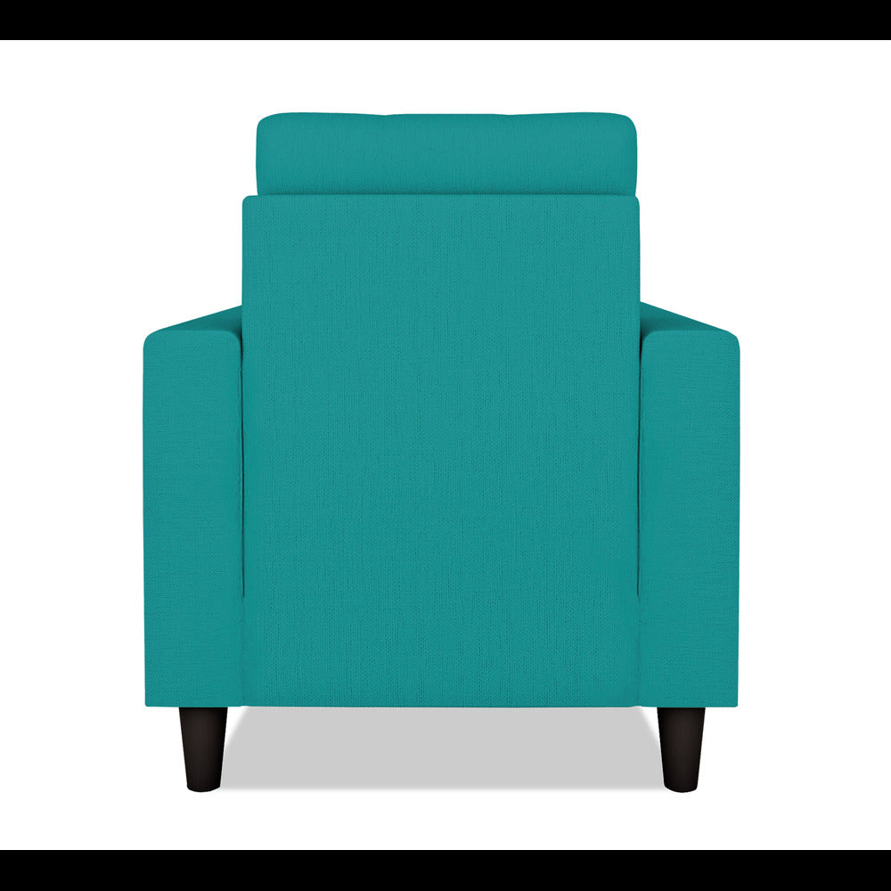 Adorn India Darcy 1 Seater Sofa (Aqua Blue) (3 Year Warranty)