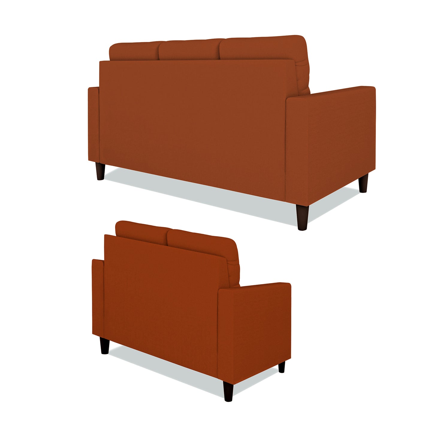 Adorn India Darcy 3+2 5 Seater Sofa Set (Beige) (3 Year Warranty)