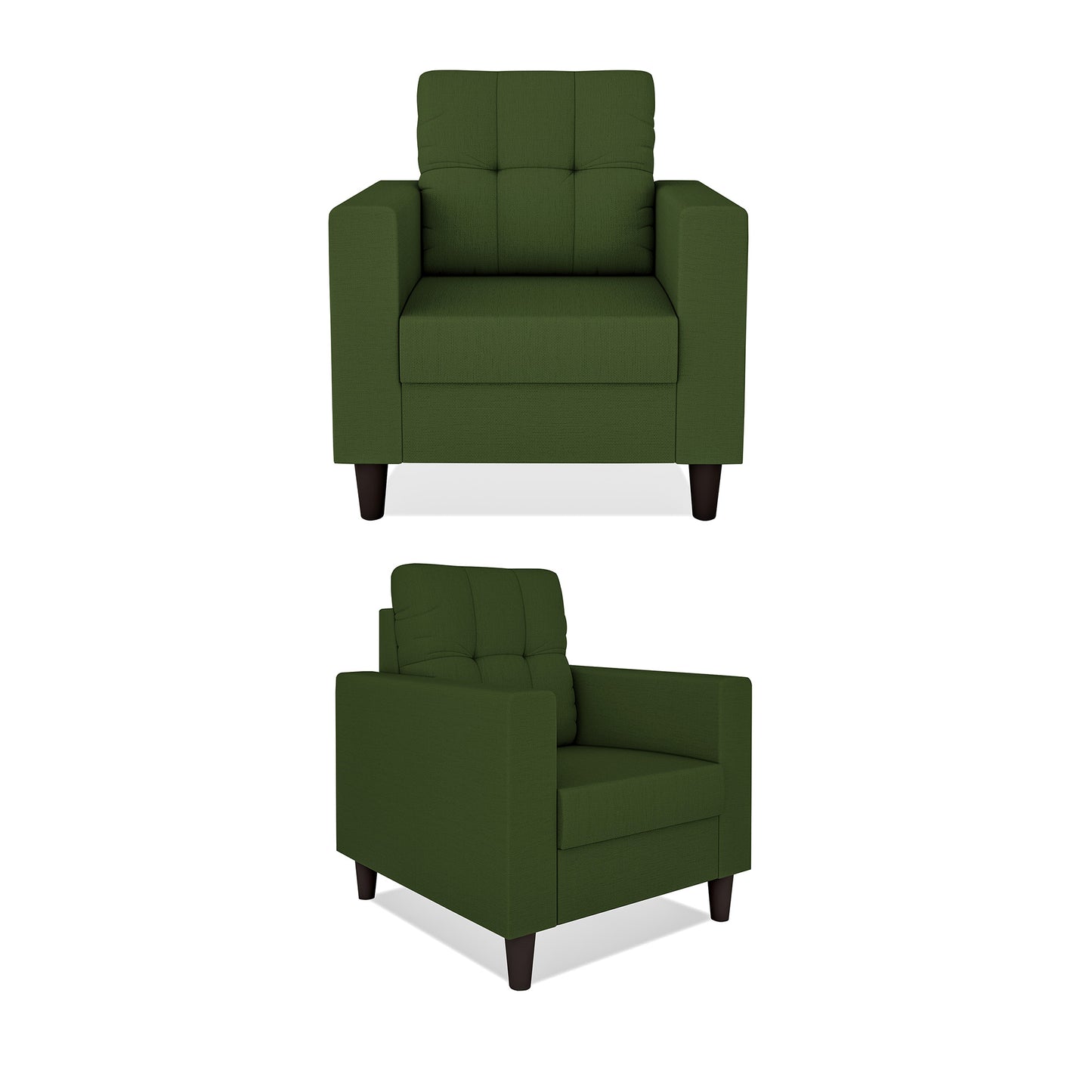 Adorn India Darcy 3+2+1 6 Seater Sofa Set  (3 Year Warranty)