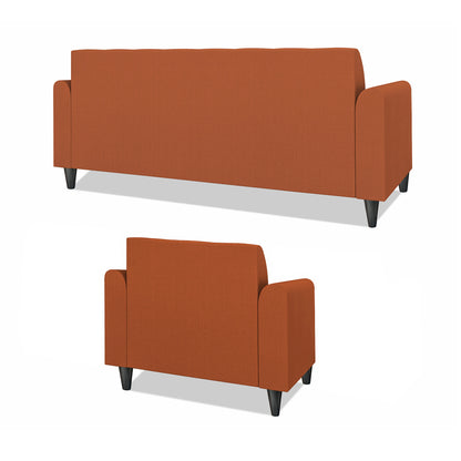 Adorn India Wood Rio Elegant 3+1+1 5 Seater Sofa Set (3 Year Warranty)