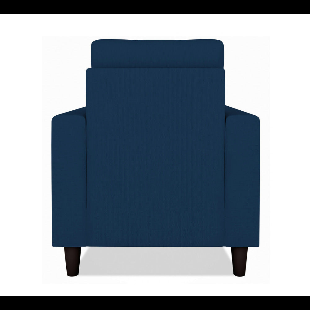 Adorn India Darcy 1 Seater Sofa (Blue) (3 Year Warranty)