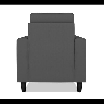Adorn India Darcy 1 Seater Sofa (Grey) (3 Year Warranty)
